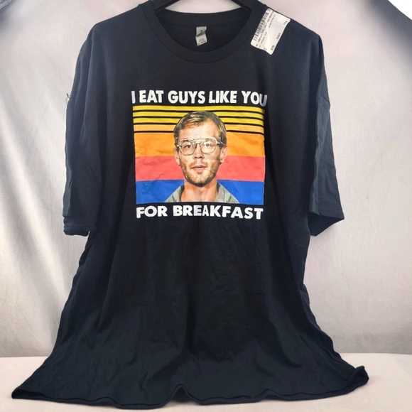 NWT Jeffrey Dahmer "I Eat Guys Like You For Breakfast" tshirt Size 3XL - Picture 1 of 4